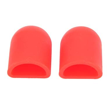 Imagem de Capa de suporte para pés de scooter elétrico durável antiderrapante suporte de suporte de sílica gel para scooters M365 Pro ES2 ES4 conjunto de 2 peças opções preto e branco (Vermelha)