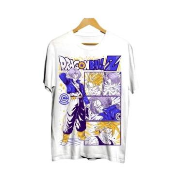 Imagem de Camiseta Unissex Dragon Ball Z Son Goku Vegeta 100% Algodão De Manga C