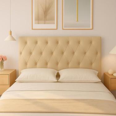 Imagem de Cabeceira com pés para cama box casal 1,60 new york 6 cores - LOJASPHA