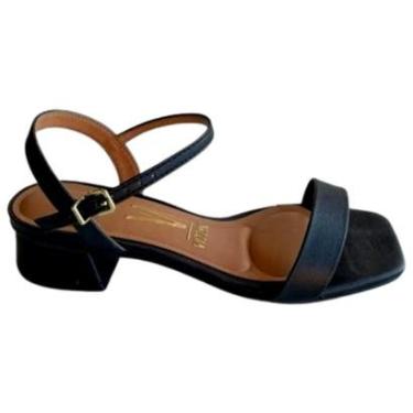 Imagem de Sandália Feminina Salto Baixo Vizzano 6454.111.7286 Preto - Preto - 37-Feminino