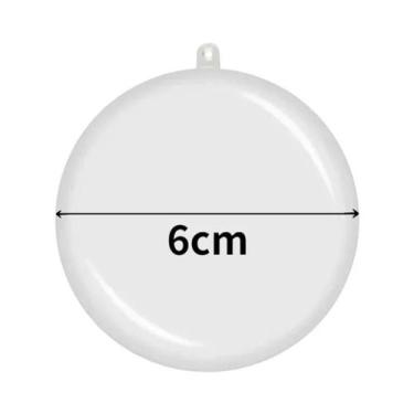 Imagem de Enfeites De Natal Em Plástico Transparente 10pcs Bolas Transparentes P