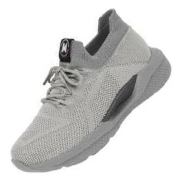 Imagem de Tênis Infantil Molekinho Gaspea Casual Masculino Ultraconfor -, Cinza,