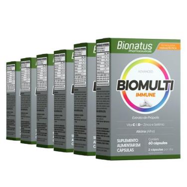 Imagem de 6x immune biomulti bionatus 60caps 