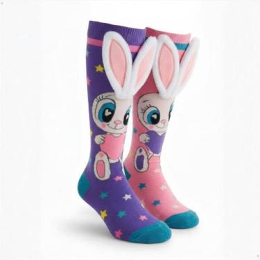Imagem de Meias Altas Malucas Divertidas Infantil Juvenil Colorida 3d - BBH, Coe