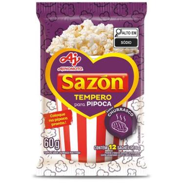 Imagem de Tempero SAZÓN para Pipoca sabor Churrasco - AJINOMOTO