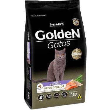 Imagem de Ração Premier Golden Gatos Adultos Sabor Salmão - 10.1 Kg