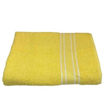Imagem de Toalha de Banho Linea Felpuda Macia 62x120 Camesa, Amarelo