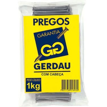 Imagem de Prego Gerdau Com Cabeca 20X42 (4,40X96mm) 1Kg