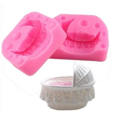 Imagem de Molde De Silicone Berço De Bebê 3D