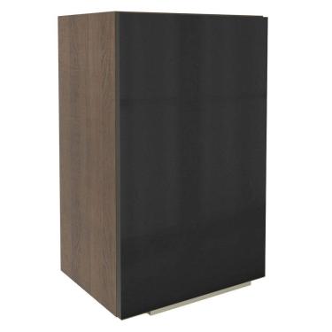 Imagem de Armário Aéreo Madesa Lux 40 cm 1 Porta - Rustic/Preto