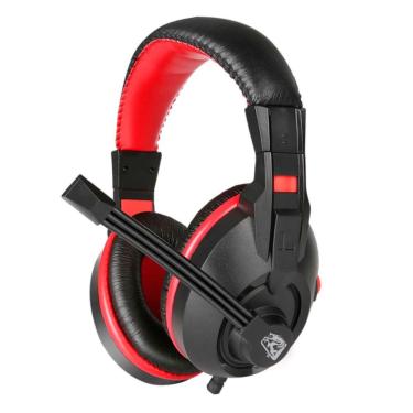 Imagem de Headphone Gamer Exodus com Microfone Preto e Vermelho 