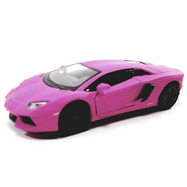 Imagem de Kinsmart Carro em metal fundido Hot Pink Matte Aventador LP-700 escala 1/38 O