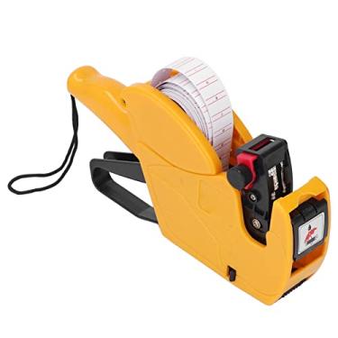 Imagem de Ferramenta de precificação portátil máquina de precificação ABS de 8 dígitos para fábrica de vestuário Amarelo