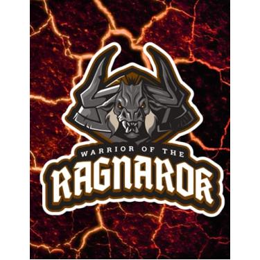 Imagem de Notebook Warrior of The Ragnarok - Fire Edition (Taurus): College Ruled - 240 pages - Large 8,5 x 11 in