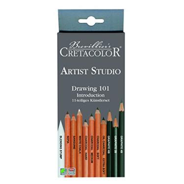 Imagem de Estojo Estúdio Desenho 101, Multicor, 11 peças, Cretacolor