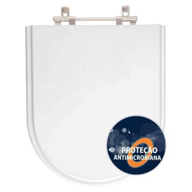 Imagem de Assento Sanitario Poliester Antibacteriano Luna Branco Para Vaso Icasa