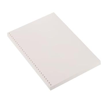 Imagem de PATIKIL Papel A4 de folhas soltas para fichários, pacote com 3 folhas de papel perfurado, 30 furos, 180 folhas, papel em branco, 100 g/m² para escritório, branco