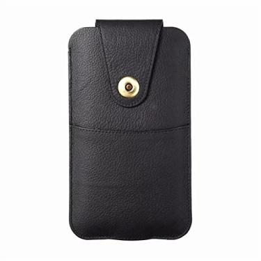Imagem de Capa para Galaxy Note 20+, bolsa de pochete para cinto de desgaste, capa fina de couro macio e vertical com cabo de carregamento para Note 20+ (17,5 cm)