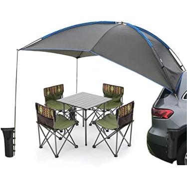 Imagem de Tenda traseira portátil para carro Tenda lateral para carro Acampamento ao ar livre Guarda-sol à prova de chuva para várias pessoas Pergola SUV Porta traseira Tenda Toldo Sun Shleter para ca