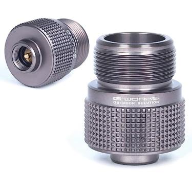 Imagem de O adaptador de gás G-Works converte/use um gás de válvula Lindal para dispositivo de gás propano.