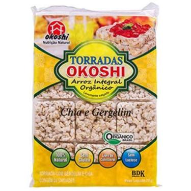 Imagem de Torrada Arroz Integral Orgânico Com Chia/Gergelim Okoshi 75G