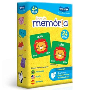 Imagem de Jogo de Memória - Português, Inglês e Espanhol - Toyster Brinquedos