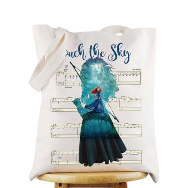 Imagem de WZMPA Princess Mei Li Da Canvas Tote Bag Mei Li Da Fans Gift Touch The Sky Mei Li Da Bolsa de Ombro Princesa Mei Li Da Merch, Touch the Sky Tg, Large