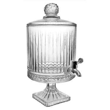 Imagem de Suqueira Refresqueira De Vidro Adely cristal 4,5l luxo