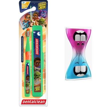 Imagem de Aprenda escovar dentinhos no tempo correto Jovens JEDI verde - Utensil