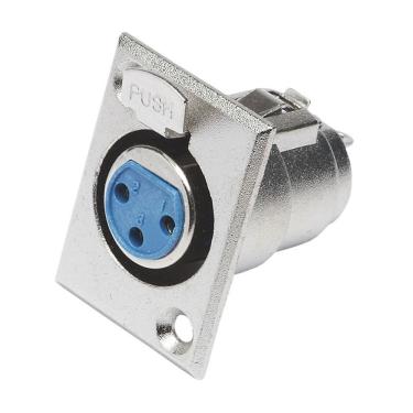 Imagem de Conector Cannon de Painel Fêmea Cromado