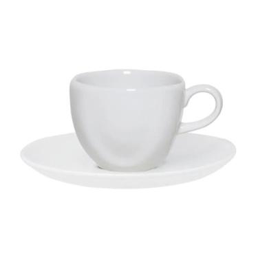 Imagem de Jogo 6 Xícaras de 220ml Com Pires em Porcelana Ryo Ryo White Oxford Co