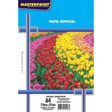 Imagem de Filme Adesivo Inkjet A4 150G Transparente Pct Com 10 - GNA