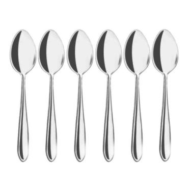 Imagem de Jogo De Talheres 6 Peças Aço Inox Restaurante Bar Buffet - Em Casa Tem