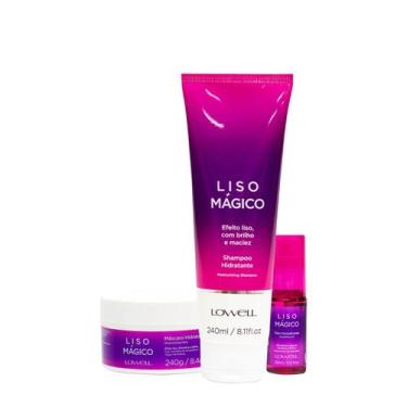 Imagem de Kit Lowell Liso Mágico Shampoo Máscara Oil (3 produtos)