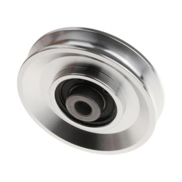 Imagem de menolana Rolamento de fitness polia roda liga alumínio cabo máquina equipamento treinamento força silencioso portátil leve substituição, 8 Cm