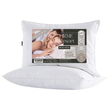 Imagem de  Travesseiro Toque Pluma Sintética Macio Antialérgico 50x70cm - Portal