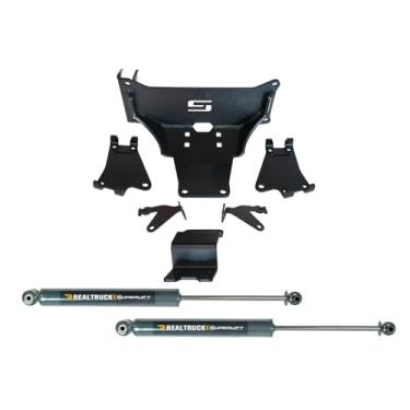 Imagem de Superlift | 92751 | Kit estabilizador duplo com cilindros Superlift Shadow Series | Serve para Ford F-250/F-350 4WD 2023 sem altura de elevação a qualquer altura de elevação