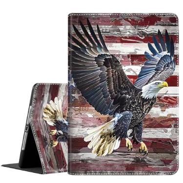 Imagem de Capa para Samsung Galaxy Tab A9 Plus 11 polegadas 2023, capa protetora durável à prova de choque para novo tablet Samsung A9+ 11 polegadas / 11 polegadas (SM-X210/X216/X218), bandeira americana águia