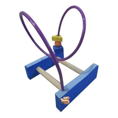 Imagem de Brinquedo Pedagógico Educativo Em Madeira Aramado Para Bebês Montanha Russa