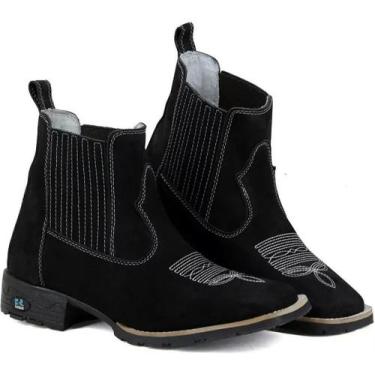 Imagem de Bota Masculina RR Botas Texana Country em Couro Elastico com Bordado B