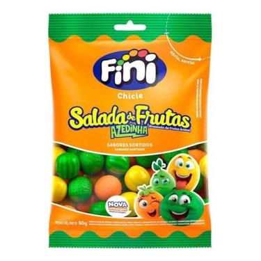 Imagem de Kit c/ 2 Goma de Mascar Sabor Salada de Fruta Fini 80g