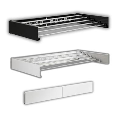 Imagem de Varal de Parede Retrátil em Alumínio – Invisível Reforçado, Compacto, Dobrável, Moderno, Resistente – Ideal para Apartamento, Lavanderia, Varal de Roupas Recolhível e Discreto