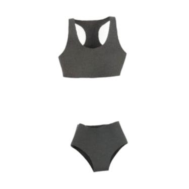 Imagem de Esquirla Roupa de roupas de 1/6 de roupas de de biquíni e traje de banho de shorts de 12 polegadas de boneca, Cinza