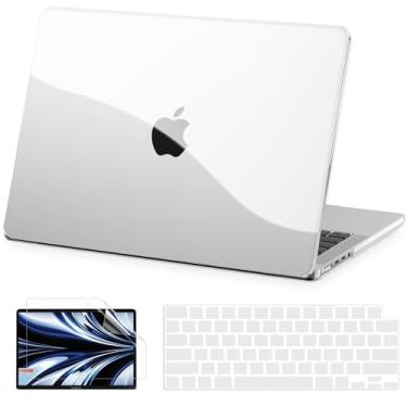 Imagem de AKIT Compatível com MacBook Pro 14 polegadas 2025-2021 M4 M3 M2 M1 Pro Max A3112 A3185 A3401 A2918 A2992 A2779 A2442, [ultrafina] capa rígida para laptop, capa de teclado e tela flim, transparente