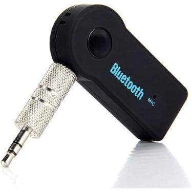 Imagem de Adaptador Bluetooth MP3 para Som de Carro com Entrada P2 Auxiliar – Receptor de Áudio Estéreo e Viva-Voz Sem Fio