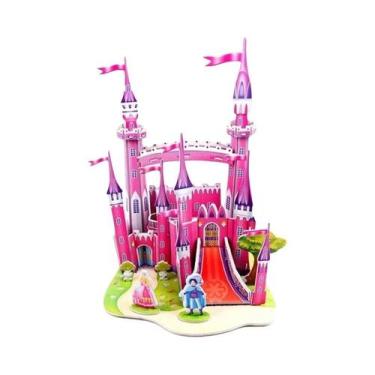 Imagem de Crianças 3D DIY Puzzle Castelo Modelo Desenho Animado Brinquedo De Pap