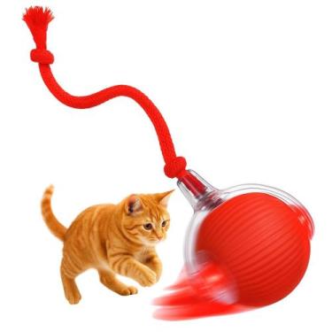 Imagem de Bolinha Interativa com Corda para Pets 3 Modos de Interação Recarregáv