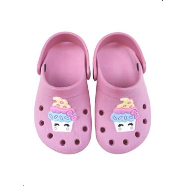 Imagem de Babuche Sandália Infantil Feminina Capcake, Antiderrapante, Leve e Macio (BR, Bebê, Faixa Numérico, 17, 18)
