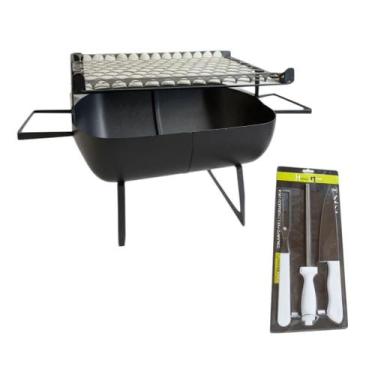 Imagem de Presente Dia dos Pais: Kit Churrasco 3 Peças +churrasqueira - Genérica