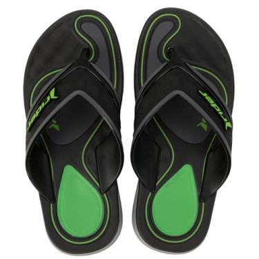 Imagem de Chinelo Infantil Rider Kids Menino de Dedo Masculino, Preto e Verde, Sandália Macio Rider Line Plus (Preto/Verde, BR, Criança de 9 a 12 anos, Faixa Numérico, 32, 33)